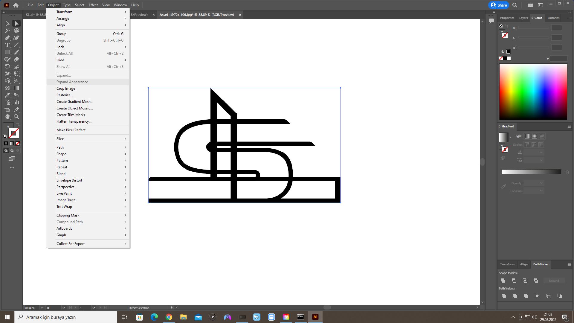 Re illustrator object > expand not working Adobe Community 12845207